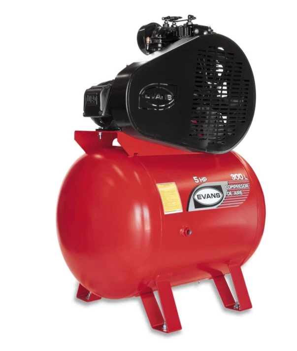 Compresor 2 etapas 5hp 300l Evans E230ME500-300 Proveedora Ferretera La Mundial