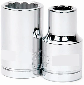 Dado Corto De 12 Puntas, 11/16" X 1/2", Williams 32222 Proveedora Ferretera La Mundial