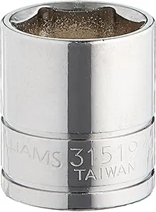 Dado Corto De 6 Puntas, 19mm x 3/8", Williams 31519 Proveedora Ferretera La Mundial
