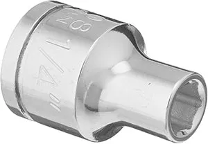 Dado Corto De 6 Puntas, 1/4" x 3/8", Williams 31108 Proveedora Ferretera La Mundial