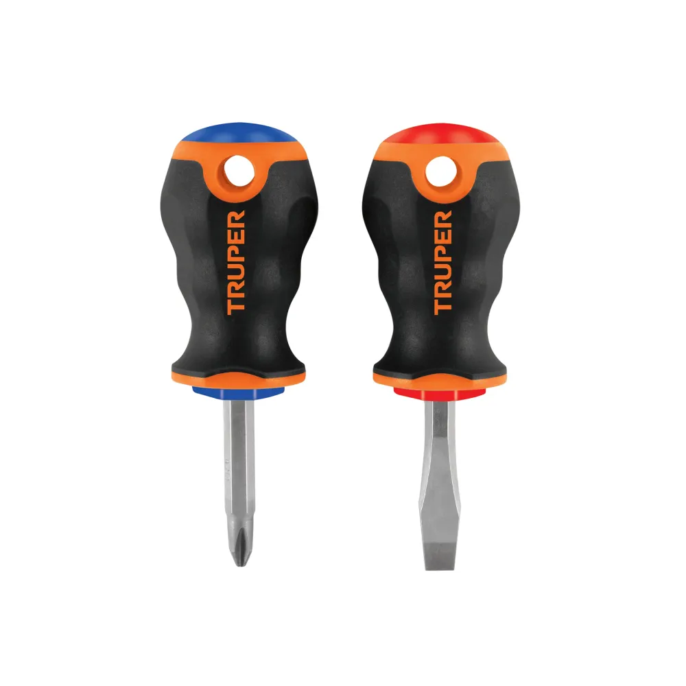 Dúo De Desarmadores 1/4" x 1-1/2" Mango Comfort Grip, Truper 19624 Proveedora Ferretera La Mundial