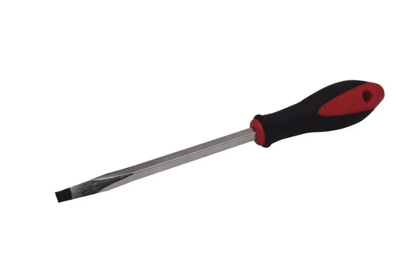 Destornillador bimaterial barra cuadrada punta plana 1/4" x 4" *** Proveedora Ferretera La Mundial