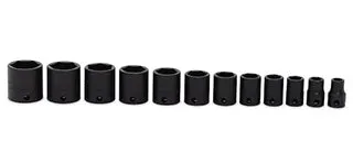 Juego De Dados De Impacto Cortos, Cuadro 3/8" (12 Piezas), Snap-On 212IMFYA Proveedora Ferretera La Mundial