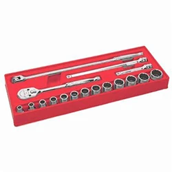 Juego De Dados Servicio General (17 Piezas), Cuadro 1/2", Snap-On 317MPC Proveedora Ferretera La Mundial
