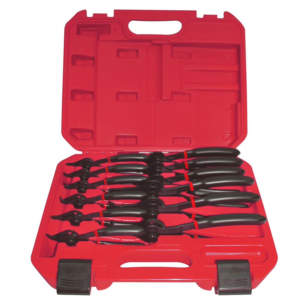 Juego de 12 Pinzas para Anillos de Retención Uso Industrial Urrea 360C Proveedora Ferretera La Mundial