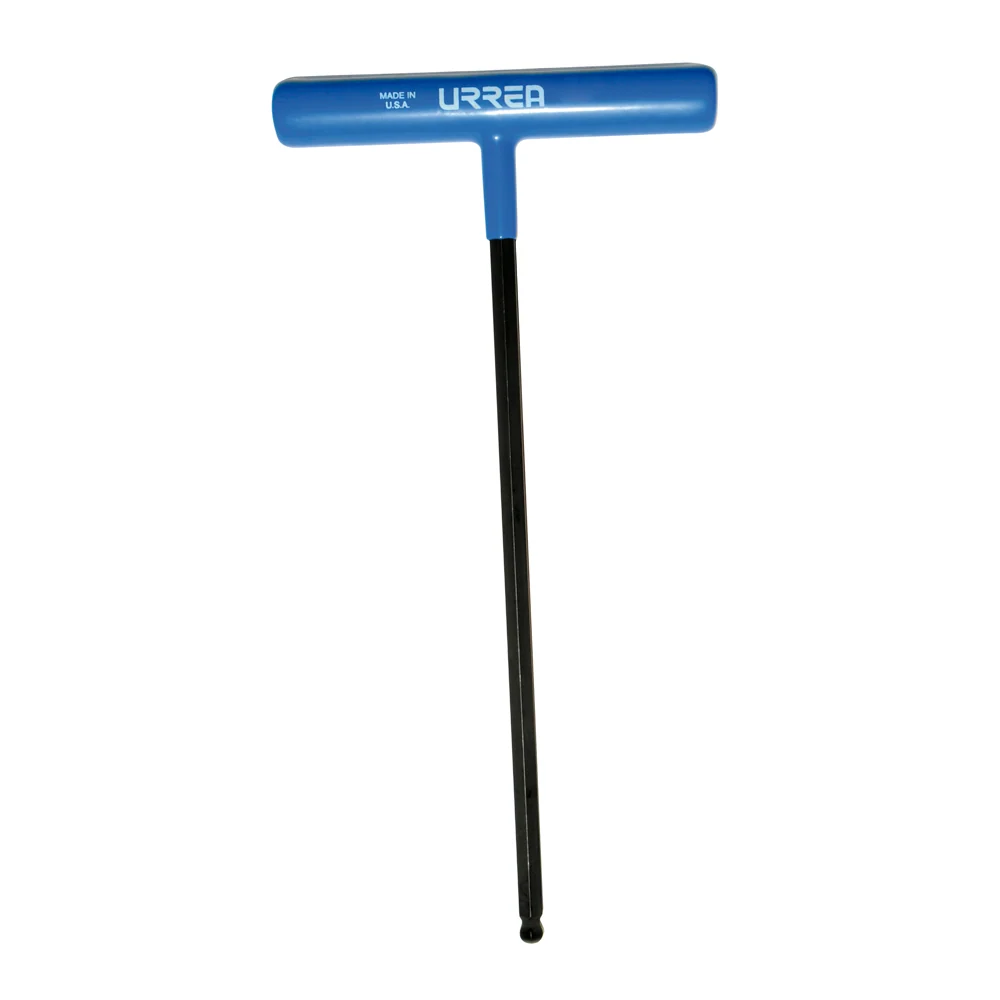 Llave Allen "T" ergonómica punta de bola de 9" x 6 mm Urrea 46518LBGP Proveedora Ferretera La Mundial
