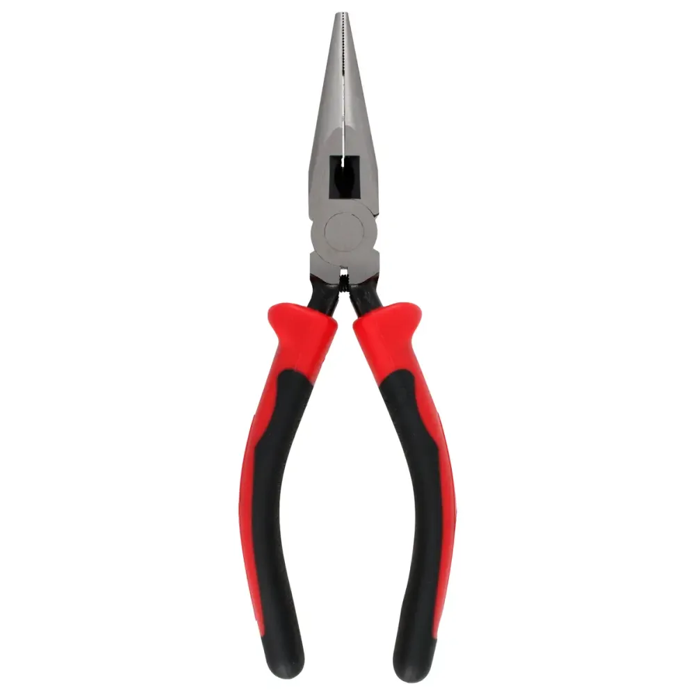 Pinza bimaterial para electricista punta larga corte lateral con resorte 6-23/32" Urrea 226GRX*** Proveedora Ferretera La...