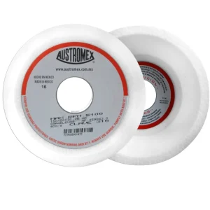 Rueda blanca vitrificada para esmerilado de acero 6X2X1-1/4 Austromex 316 Proveedora Ferretera La Mundial