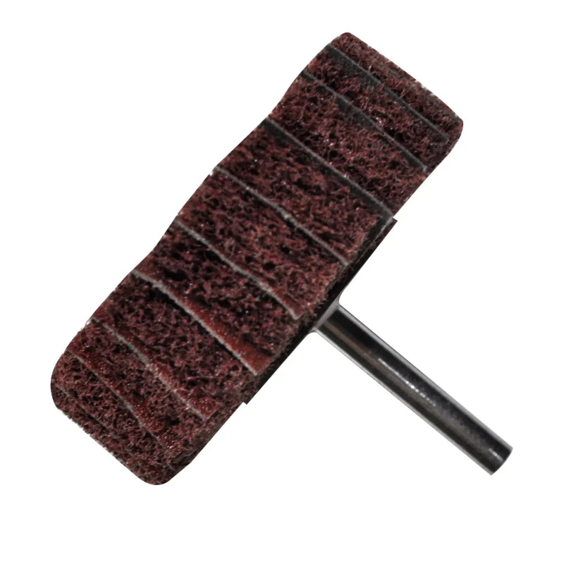 Rueda de Fibra con Vástago Grano Fino y Lija 80 de 75 x 25 x 6.4 mm Tenazit 1603 Proveedora Ferretera La Mundial