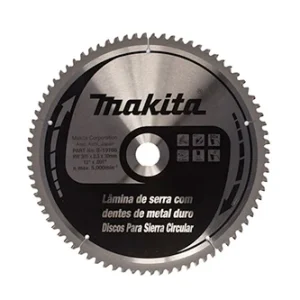 Sierra Circular 12" x 1-3/16" x 80 Dientes CT TCG P/Alum. C/Reductor 1", Makita B-19766 Proveedora Ferretera La Mundial