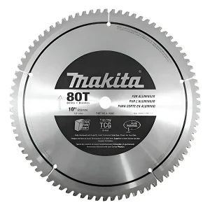 Sierra Circular 10" x 5/8" x 80 Dientes, CT TCG P/Alum. (Alto Rend.), Makita -93887 Proveedora Ferretera La Mundial