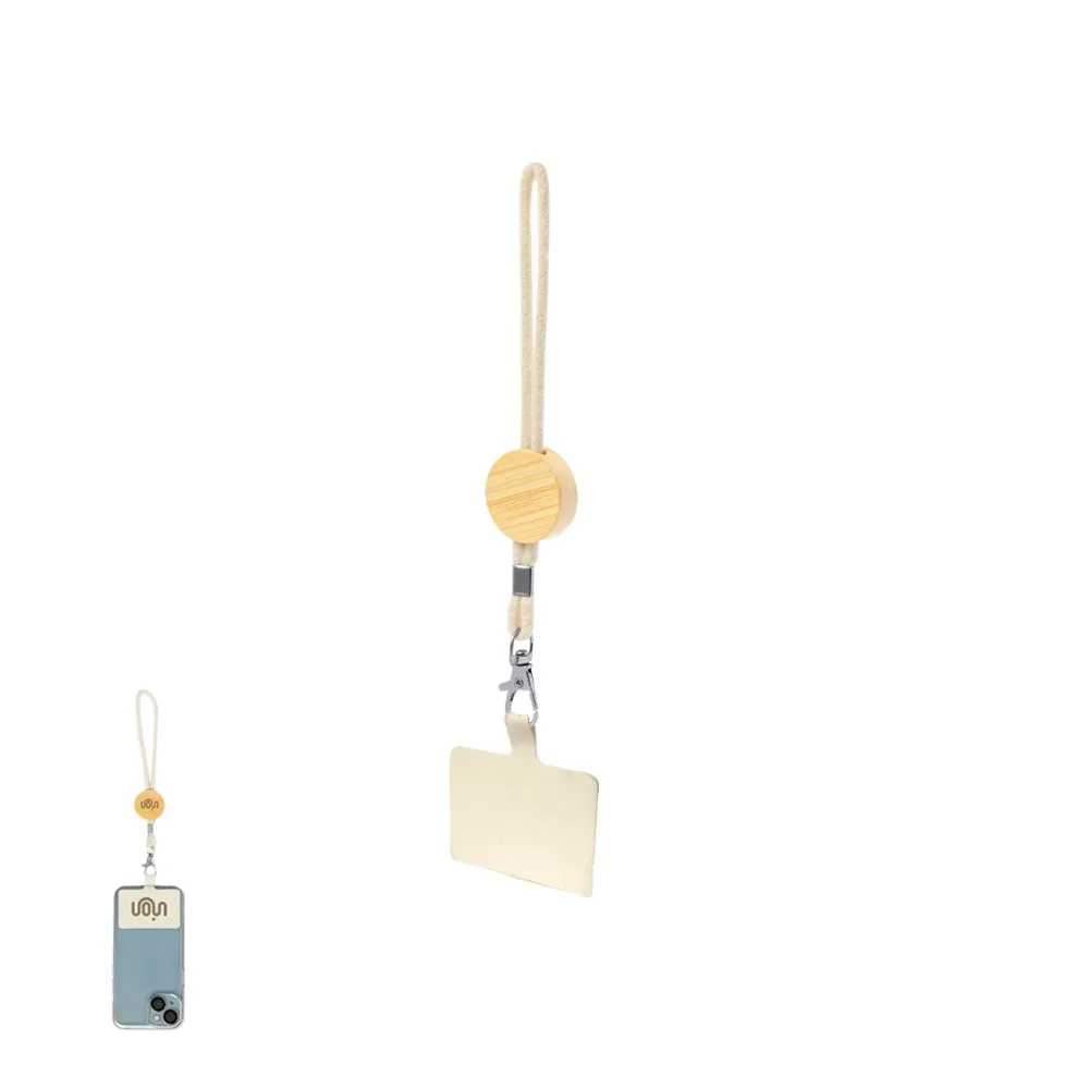 Pulseira Porta Telemóvel em Algodão e Bambu Personalizável