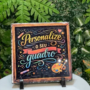 Quadro em Ardósia Personalizado com Foto | Presente Único e Criativo