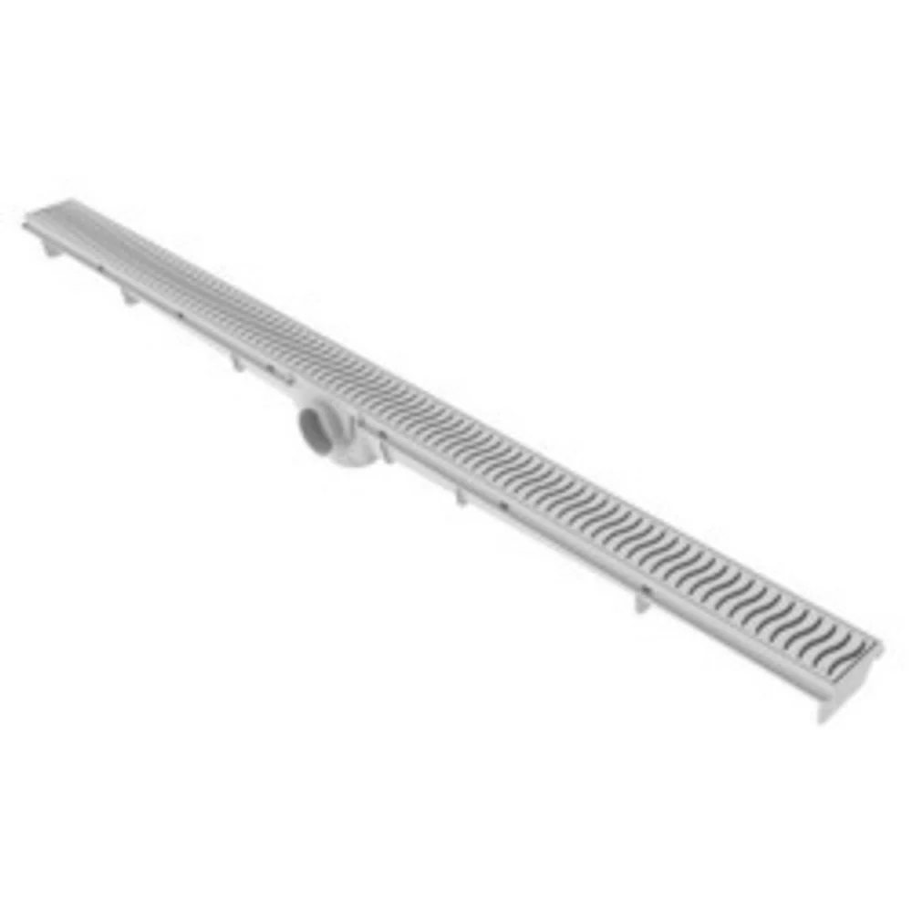 Ralo Linear Grelha Branca 90cm