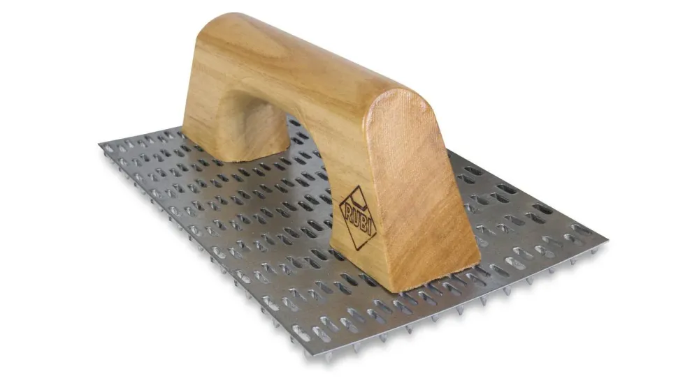 Raspador Rubi 250x144 mm com cabo de madeira