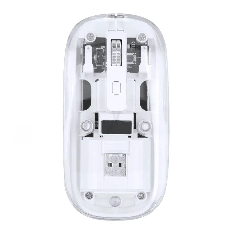 Ratão Óptico sem Fios com Design Transparente