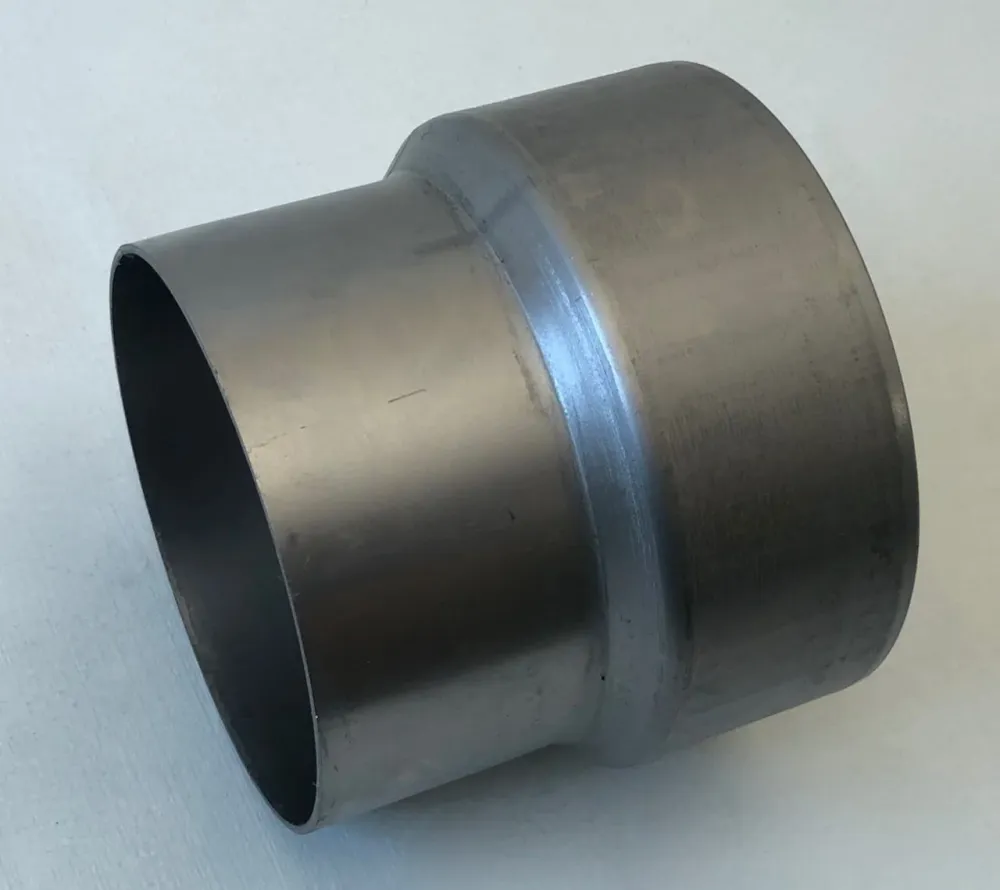 Redução 145 - 130 mm de transição de redução de tubo de 130 mm em branco de ço em branco
