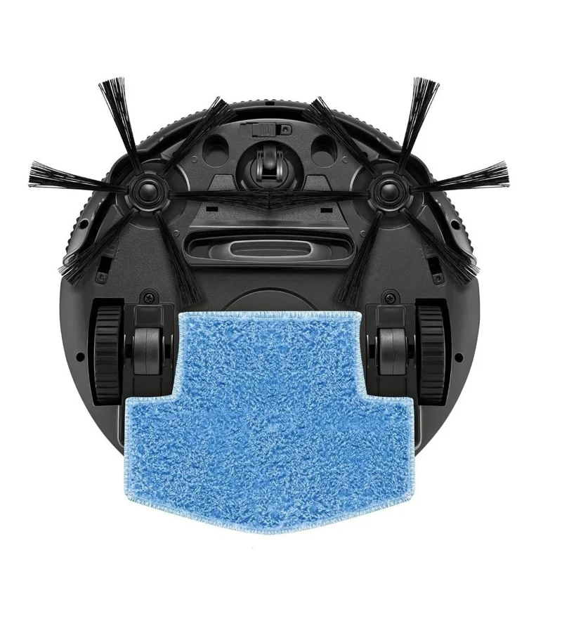 Robô aspirador e passa pano vermelho e preto 127V/220V