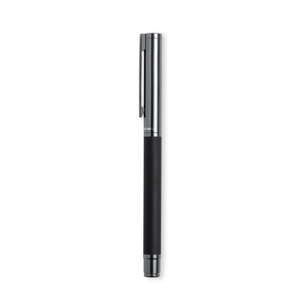 Roller Elegante em Metal Preto Mate com Logótipo
