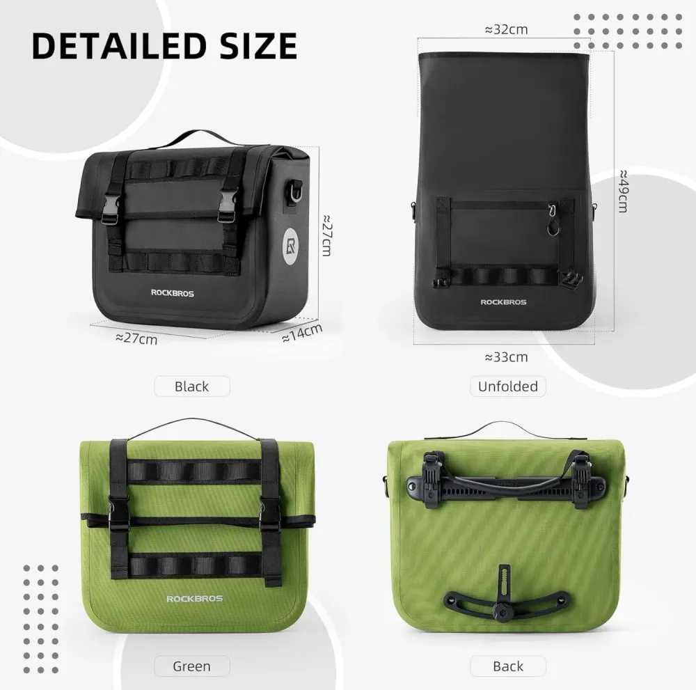 Sacos de Bicicleta ROCKBROS Impermeáveis 15 L