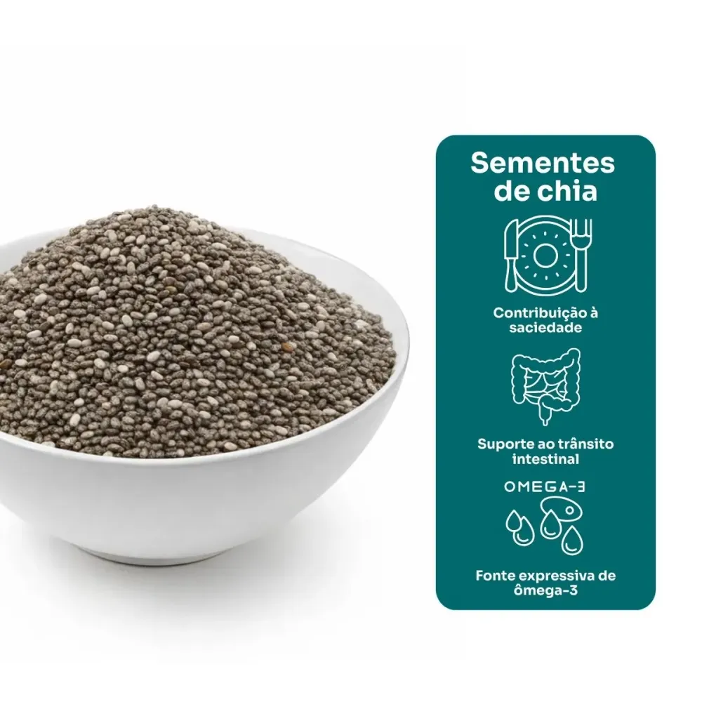 Sementes De Chia - Nação Verde- 100g