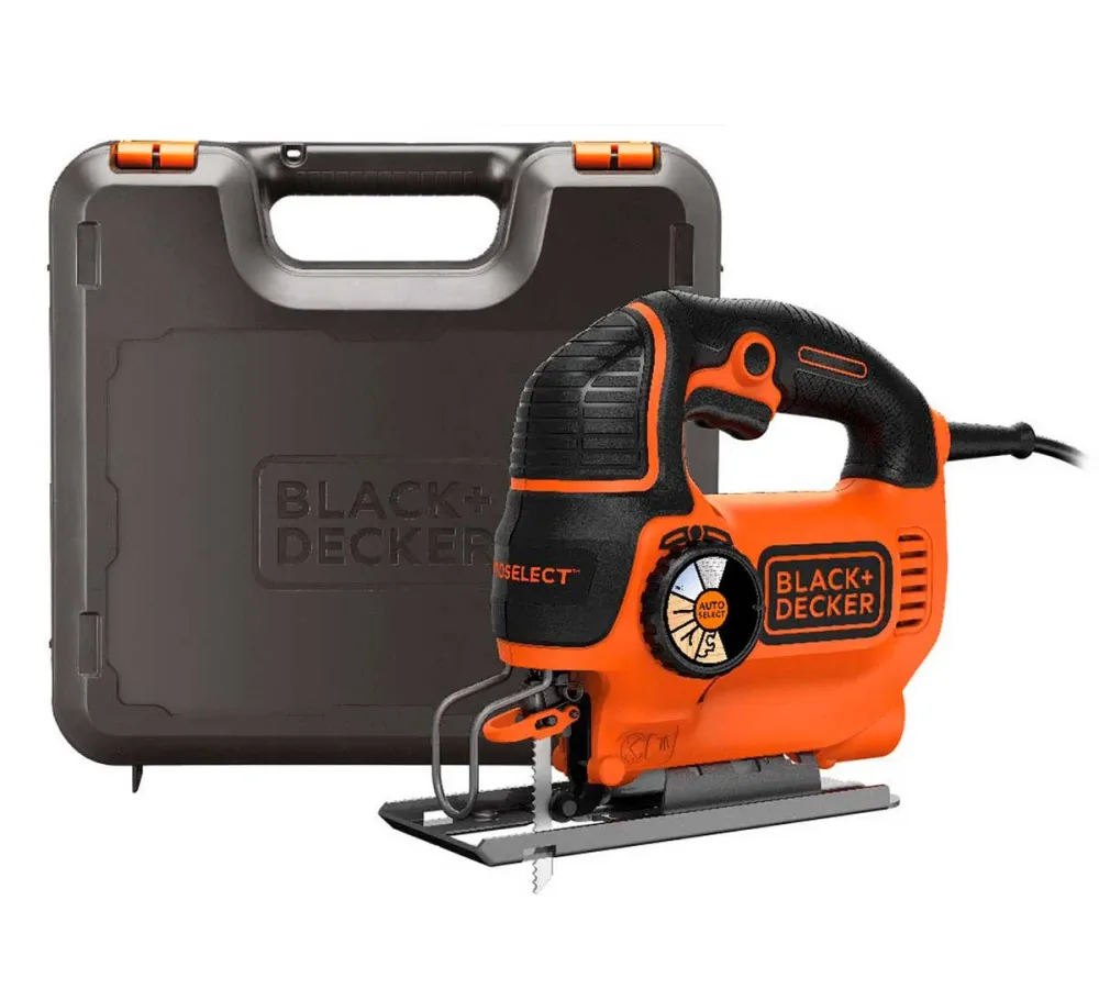 Serra de corte Black&Decker KS801SEK 550w 90mm tecnologia autoselect com 2 lâminas e bolsa de transporte