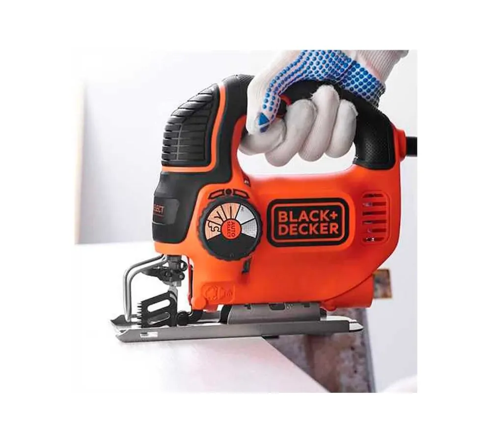 Serra de corte Black&Decker KS801SEK 550w 90mm tecnologia autoselect com 2 lâminas e bolsa de transporte