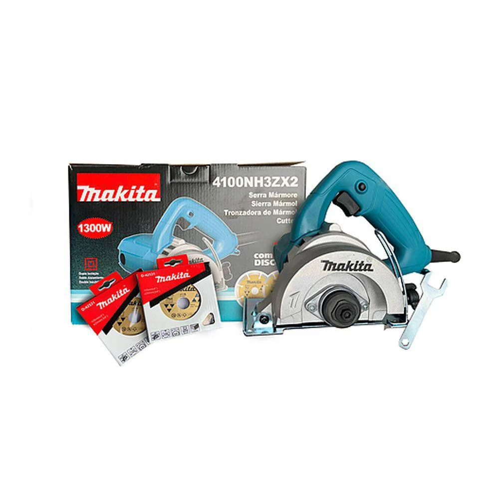 SERRA MÁRMORE 4100NH3ZX2 COM 2 DISCOS 1.300W 220V MAKITA