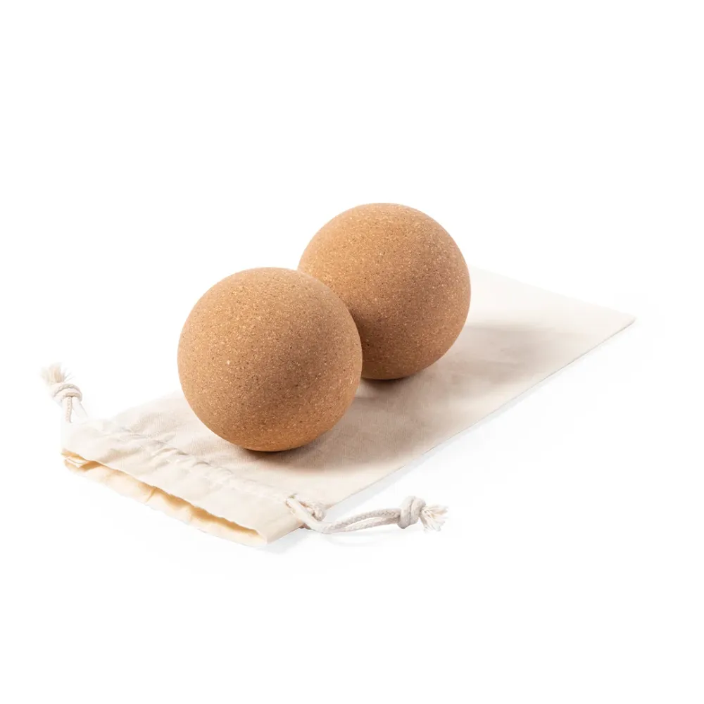 Set de 2 Bolas Naturais para Yoga e Exercícios