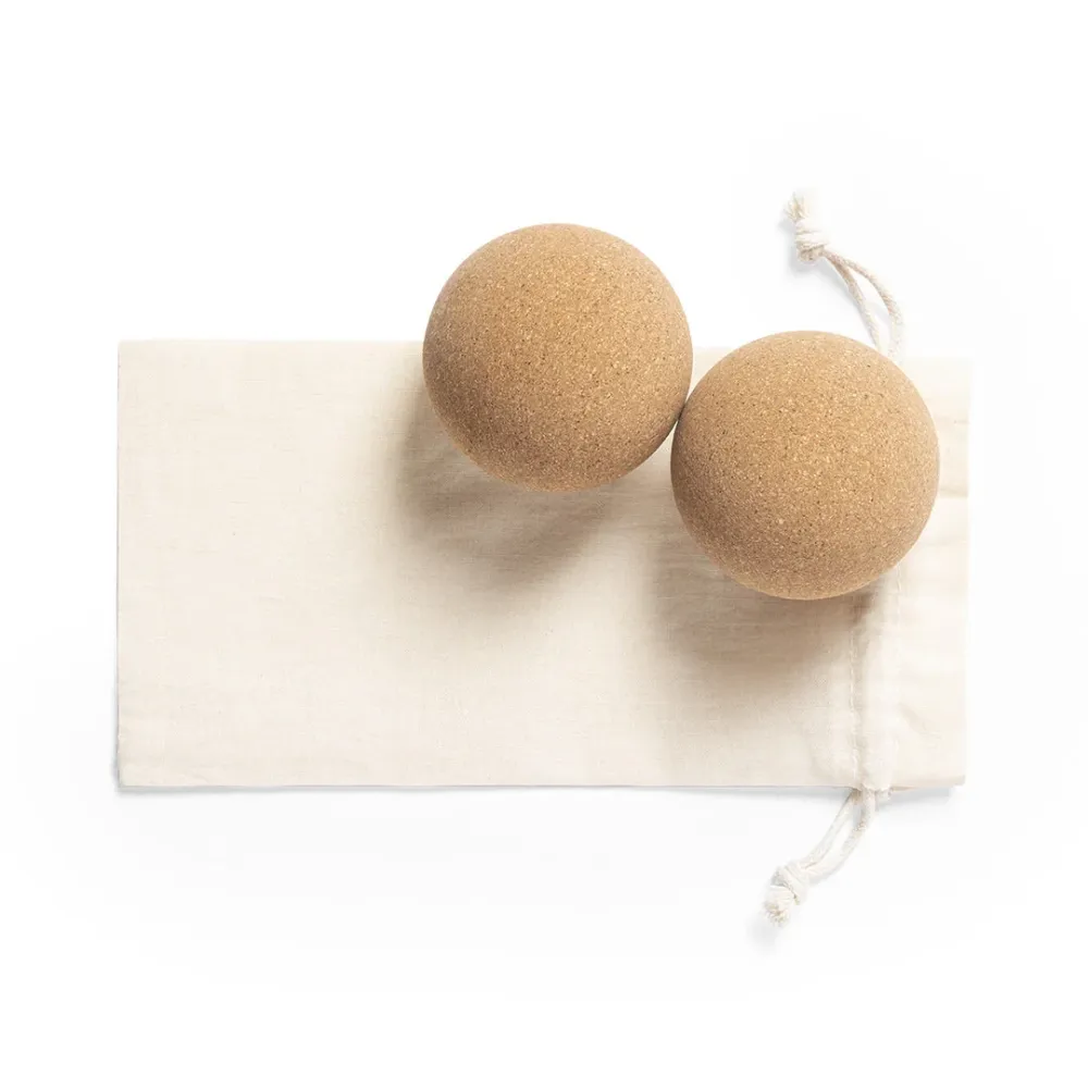 Set de 2 Bolas Naturais para Yoga e Exercícios