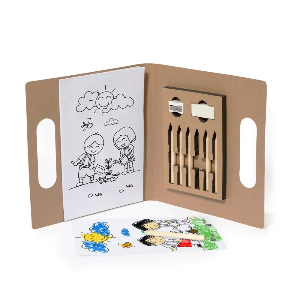 Set de Colorir Clumber em Cartão Reciclado