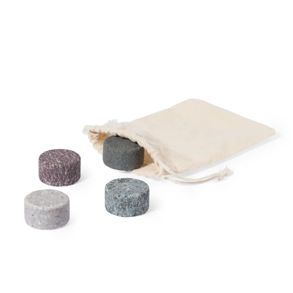 Set Glamer de 4 Cubos de Granito Reutilizáveis