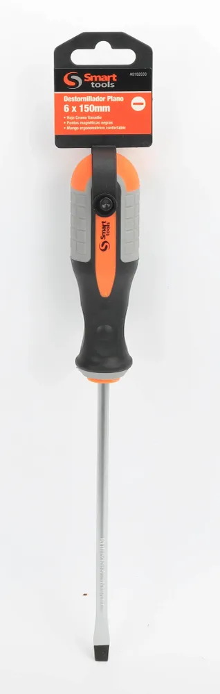 DESTORNILLADOR PLANO 6X150 MM #6102030 SMART TOOLS