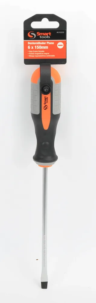 DESTORNILLADOR PLANO 6X150 MM #6102030 SMART TOOLS