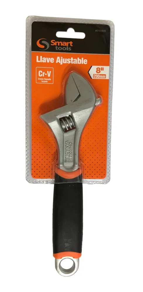 LLAVE FRANCESA C/MANGO 8" SMART TOOLS # 6101605