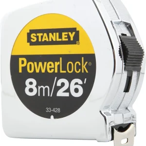 HUINCHA MEDIR STANLEY 8 MT 33-428 CROMADA