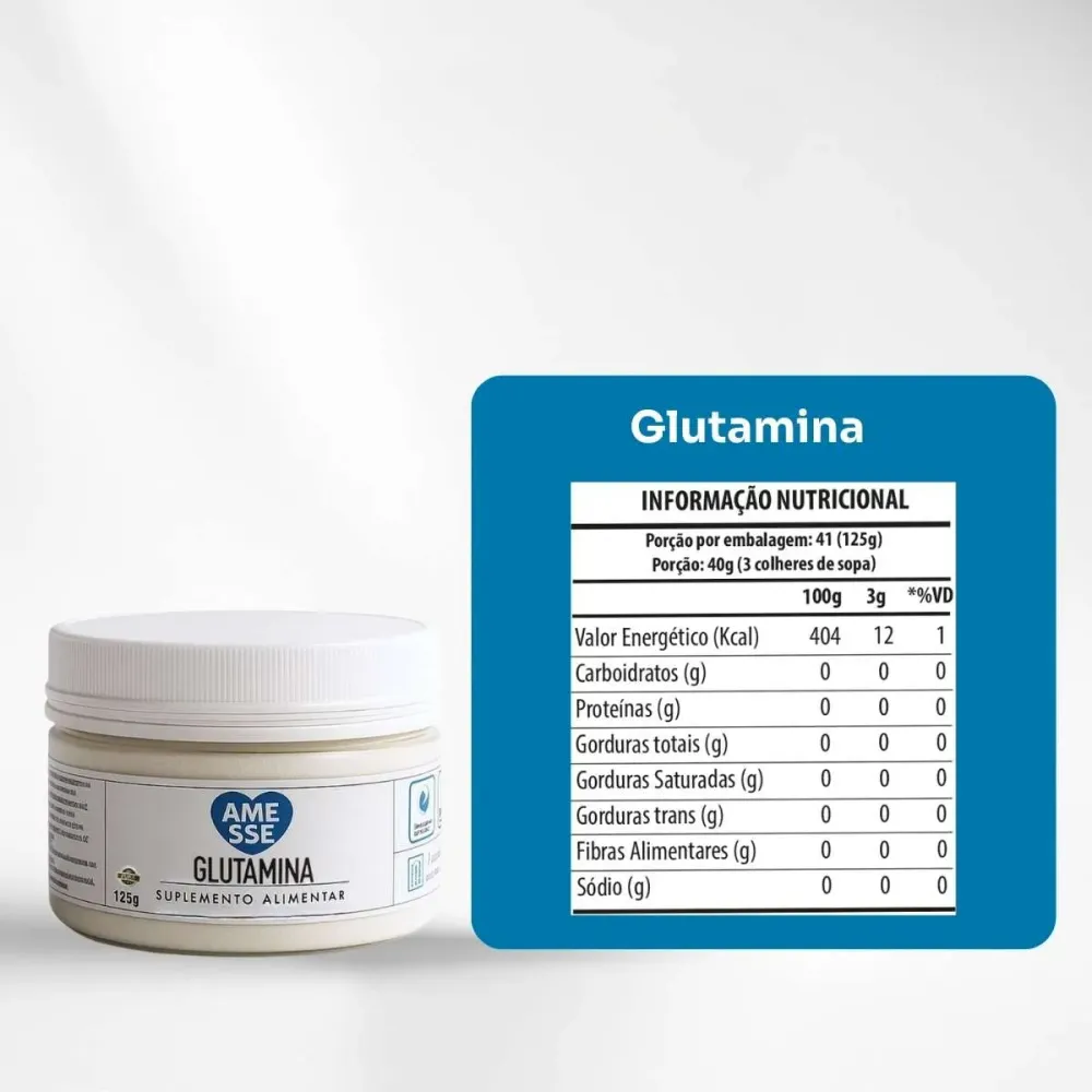 Suplemento L-Glutamina - AMESSE 125g