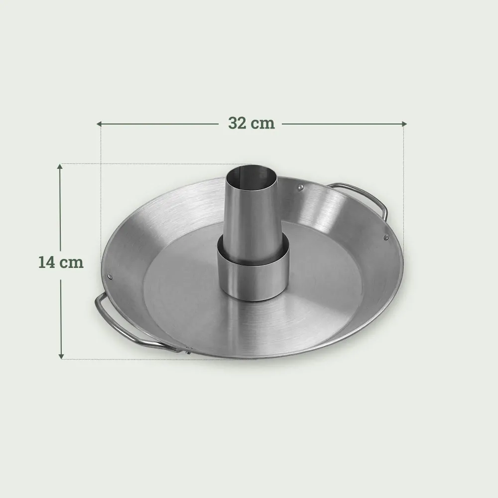 Suporte de cozedura em inox para aves