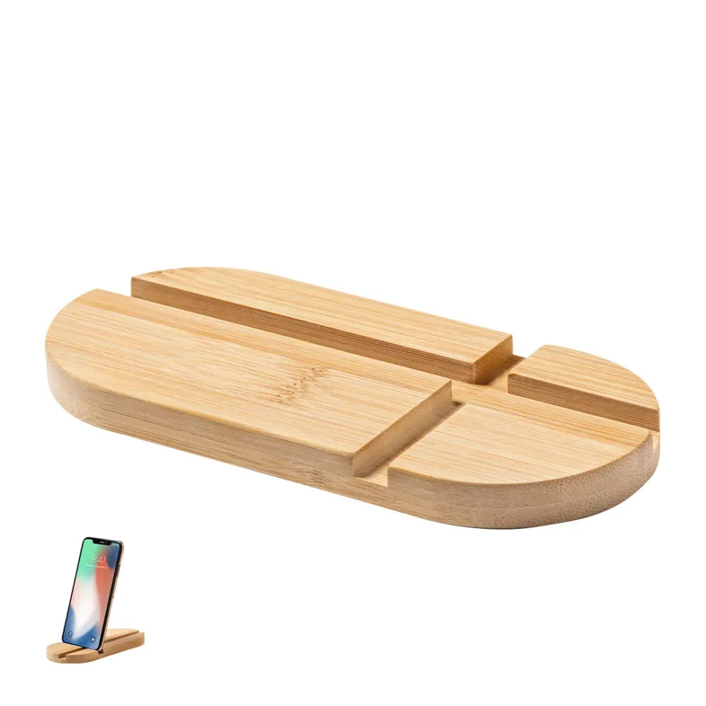 Suporte Nature para Smartphone e Tablet em Bambu