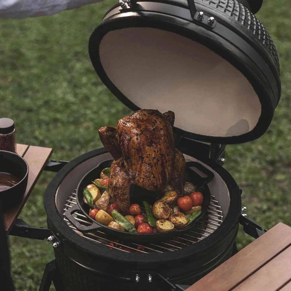 Suporte para assar frango para barbecue