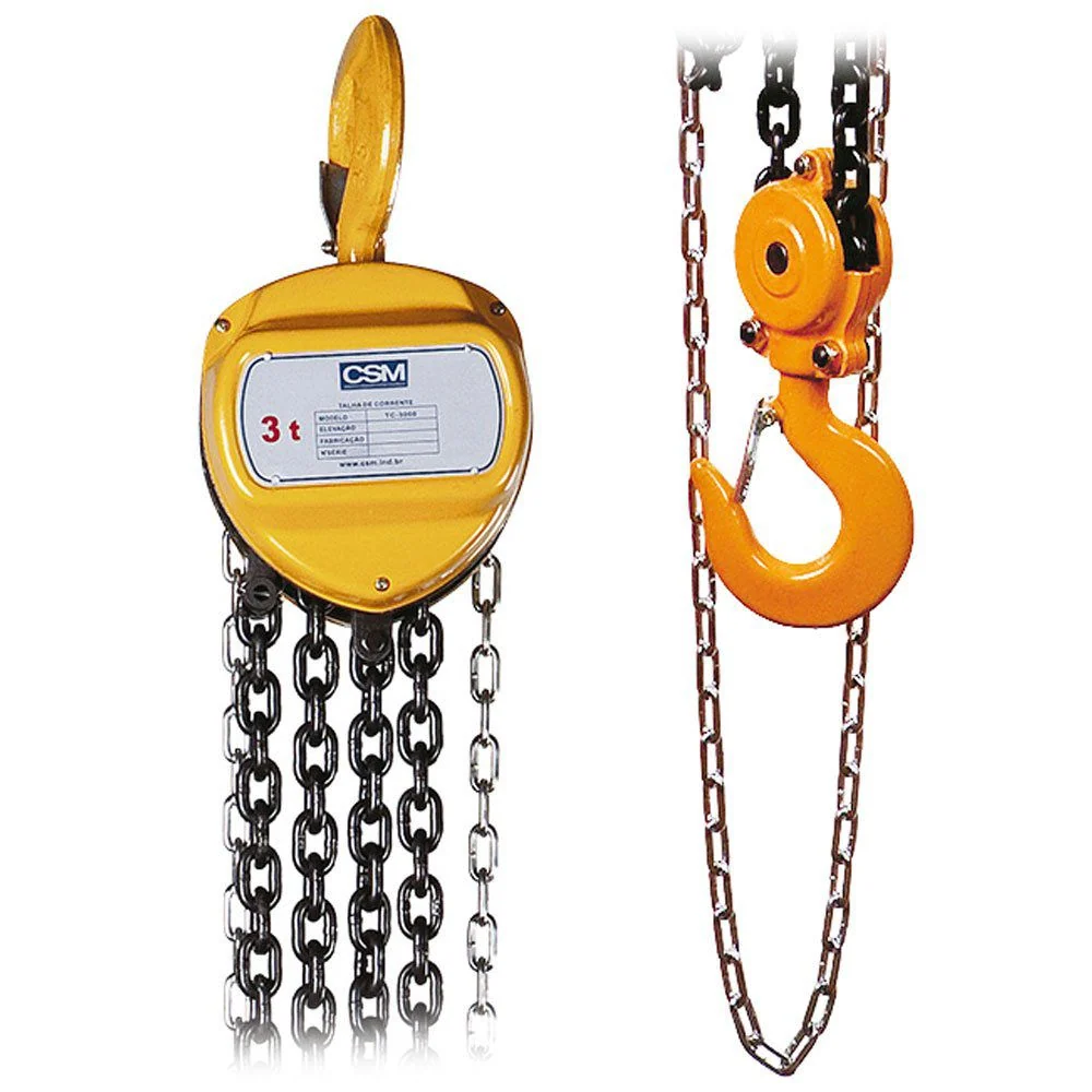 TALHA DE CORRENTE PARA 3000 KG COM 3 METROS 71000603 CSM