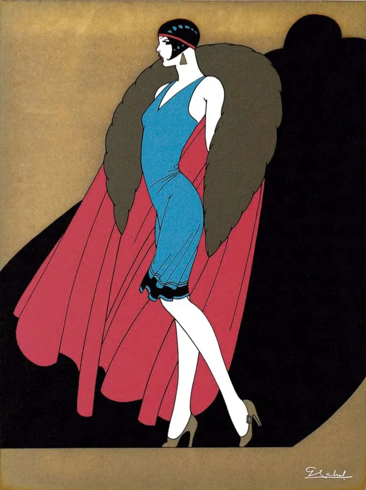 La dama del abrigo 1927 Taller Ernesto García Cabral