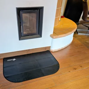 Tapete fino de fibra de vidro preto resistente ao fogo 50×102 cm tapete de proteção contra faíscas