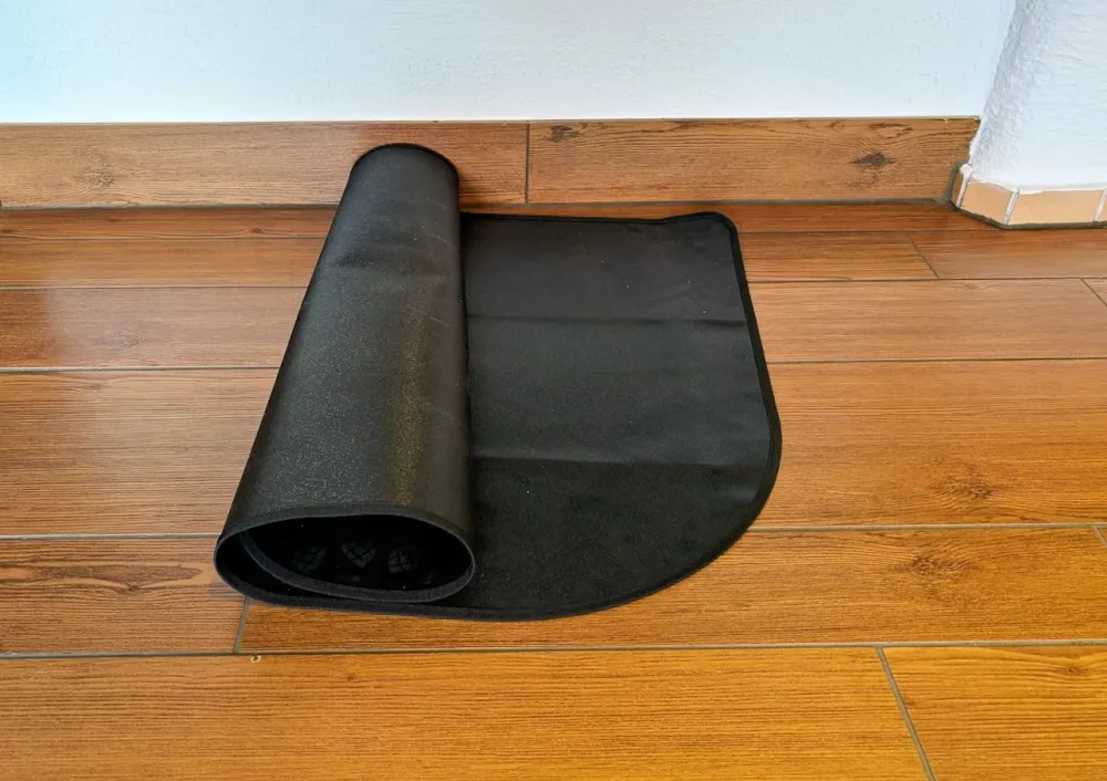 Tapete fino de fibra de vidro preto resistente ao fogo 50×102 cm tapete de proteção contra faíscas