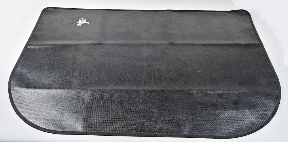 Tapete fino de fibra de vidro preto resistente ao fogo 50×102 cm tapete de proteção contra faíscas