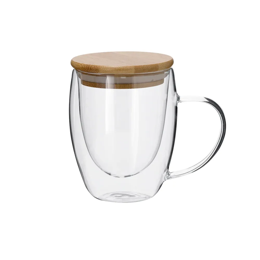 Taza Térmica Helmar 300 ml em Cristal Borosilicato
