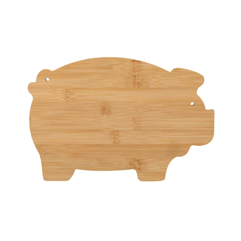 Tábua de Cozinha em Bambu com Design de Porquinho