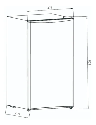 Frigobar Teka RSR 10520 GBK