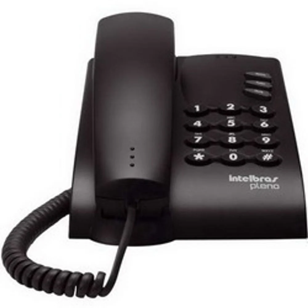 Telefone Pleno C/ Fio Preto