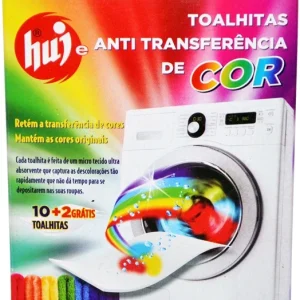 Toalhitas anti transferência de cor